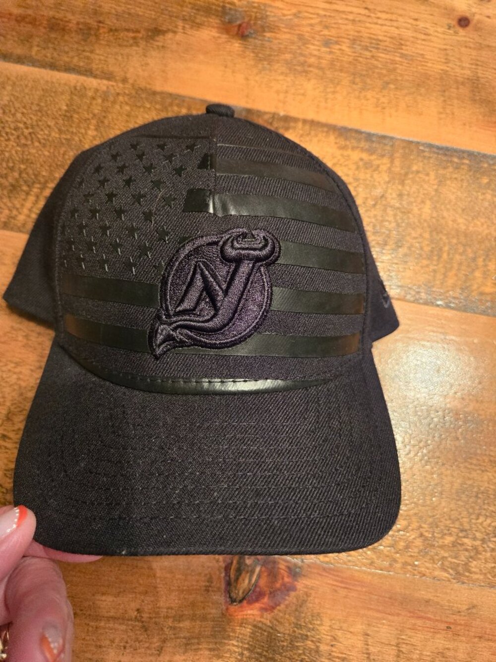 Mens New Era 9 Forty, NHL, New Jersey Devils, black